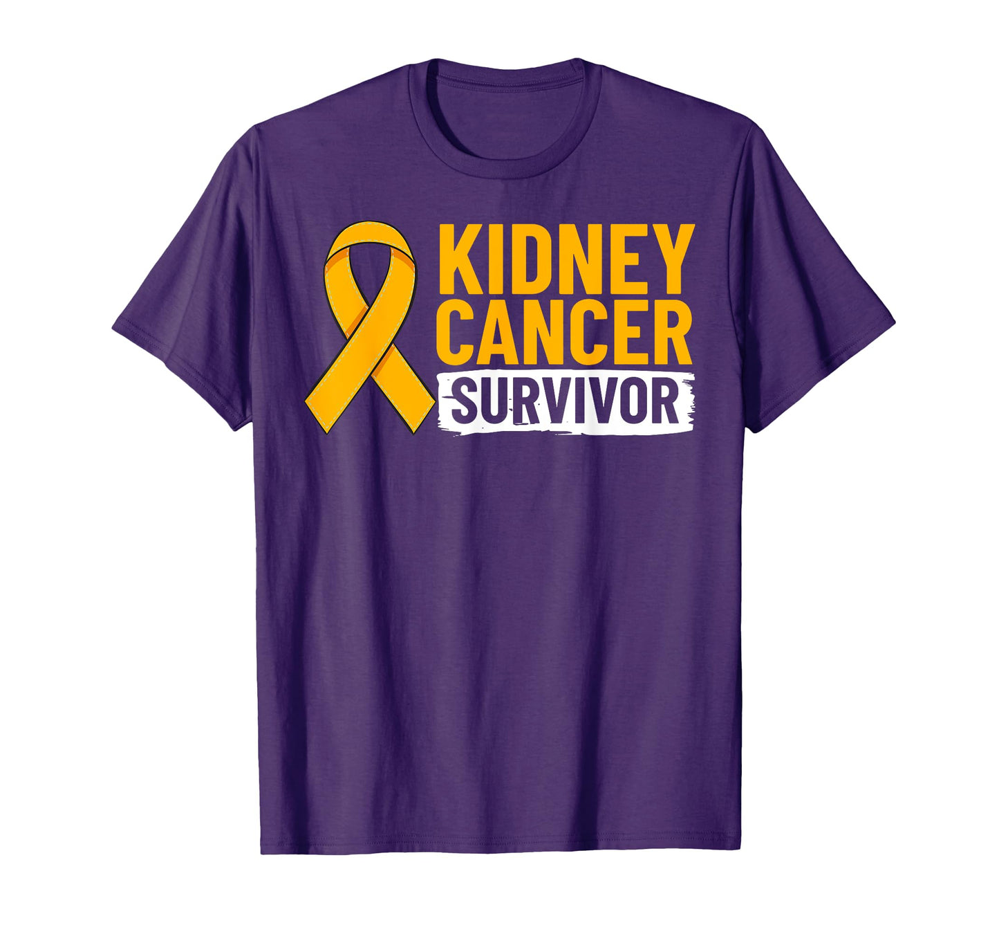 Kidney Cancer Orange Ribbon Awareness Survivor T-Shirt
