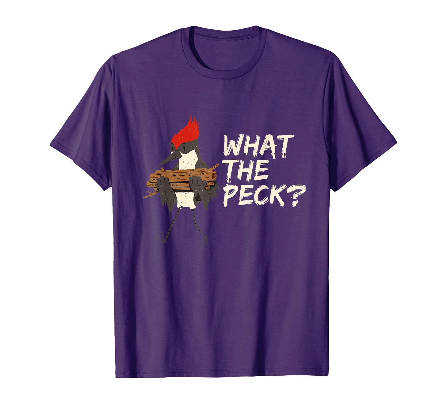 What the Peck? Funny Woodpecker Bird Tee for Nature Lovers T-Shirt