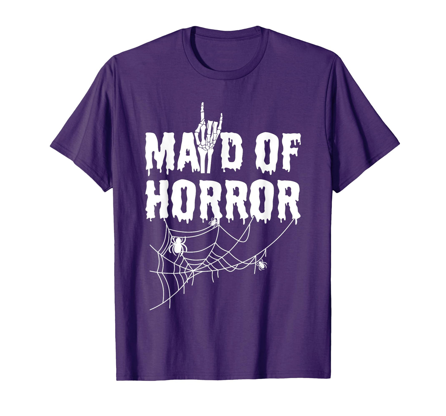 Maid Of Horror Bride Bridesmaid Halloween Bachelorette T-Shirt