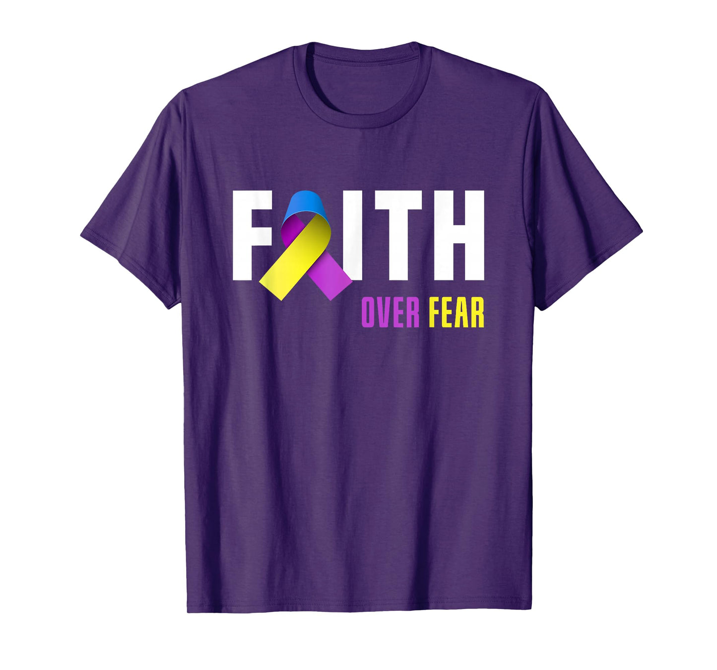 Bladder Cancer Warrior Faith God Bladder Cancer Awareness T-Shirt