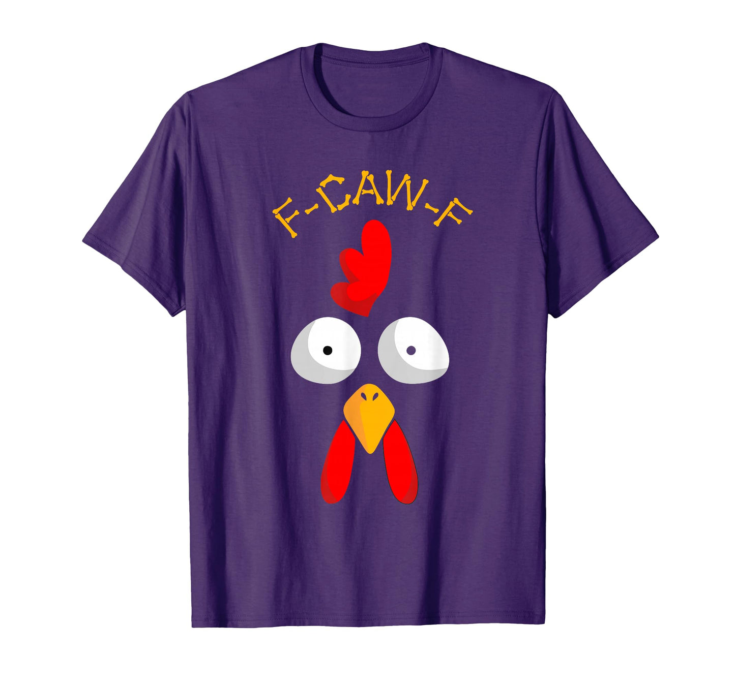 Funny F-Caw-F Turkey Face FCAWF Funny Thanksgiving Bird Crow T-Shirt