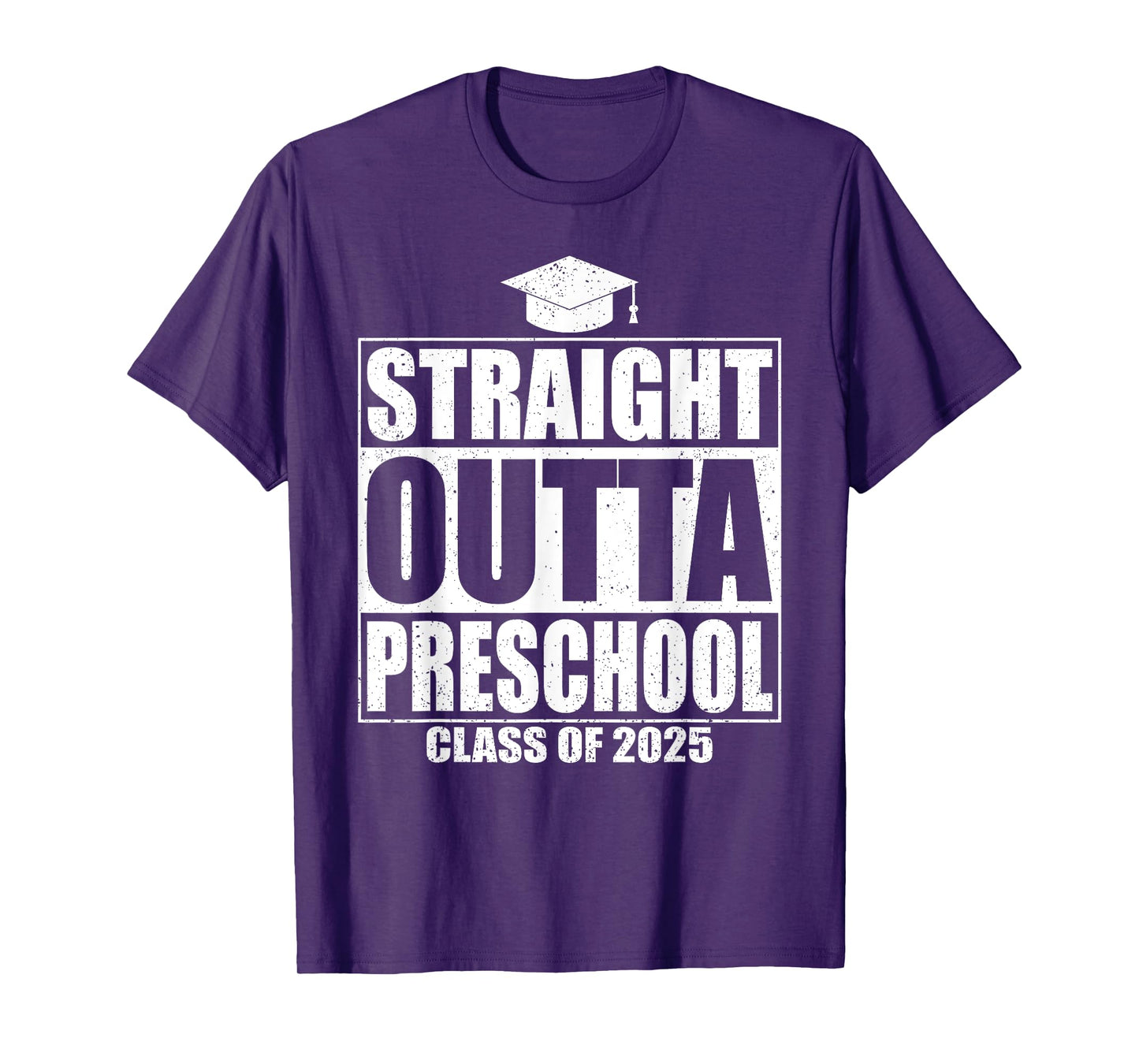 Straight Outta Preschool Graduation Gifts Class Of 2025 T-Shirt