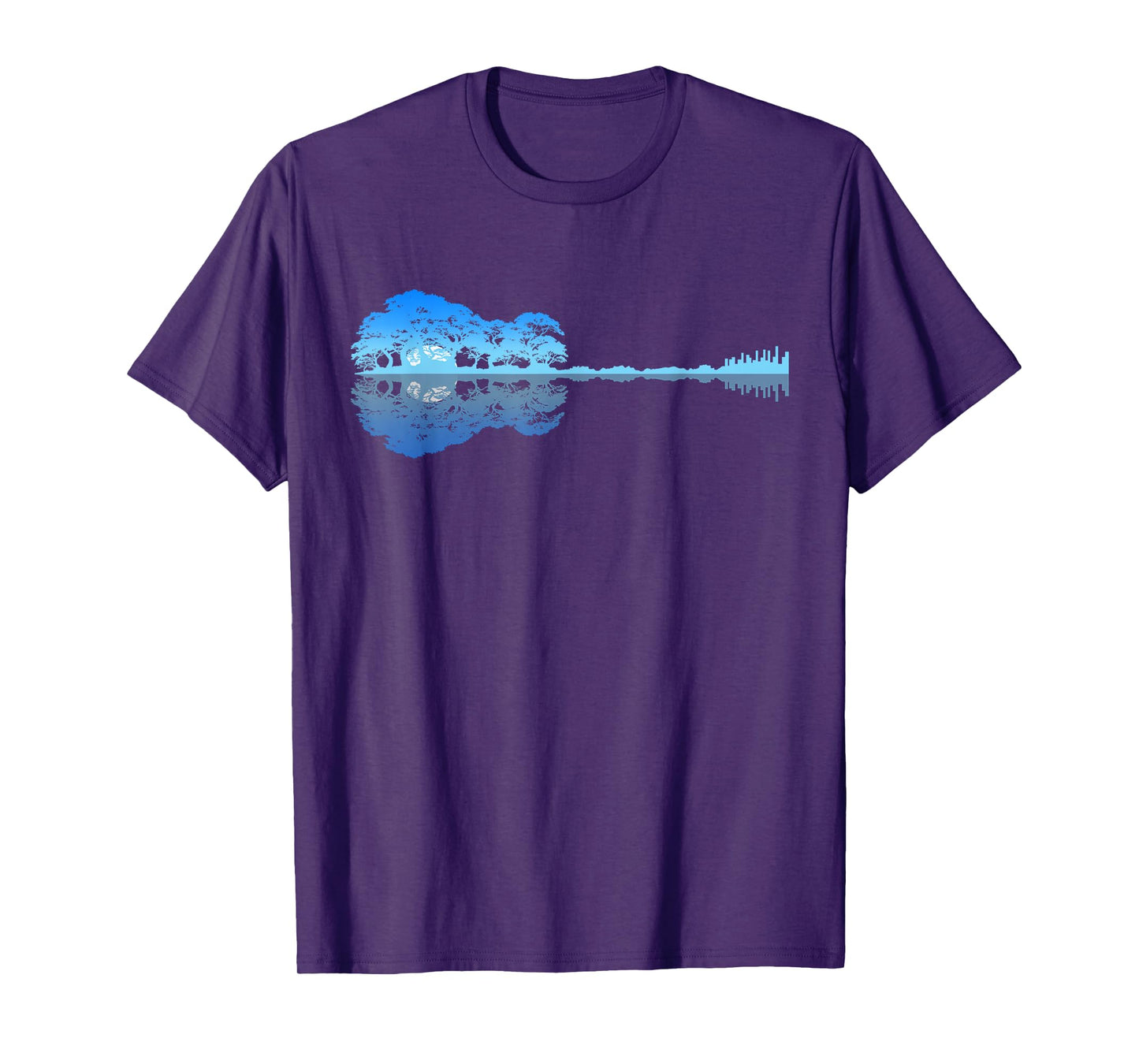 Guitar Shadow Lake Love Guitar Musician Guitarist Music T-Shirt