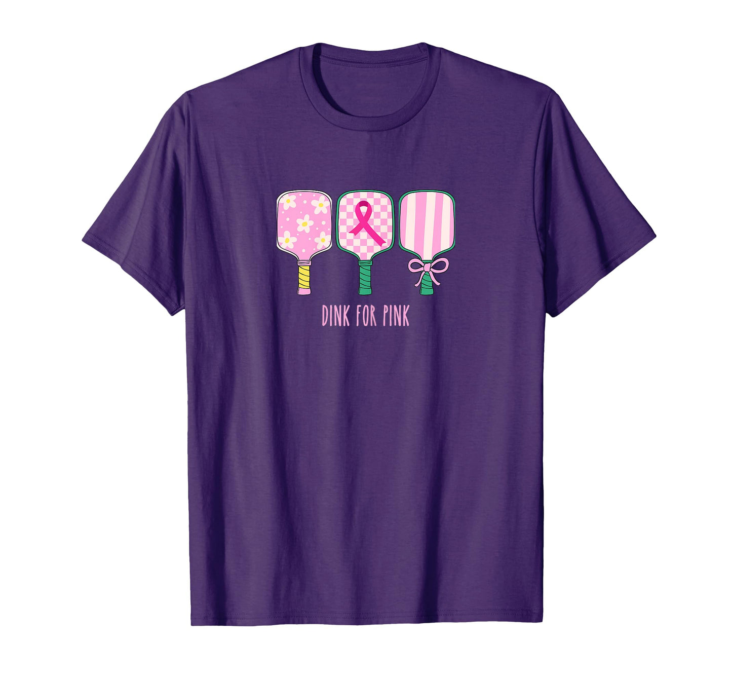 Pink Pickleball tee Preppy Breast Cancer Dink in Pink T-Shirt