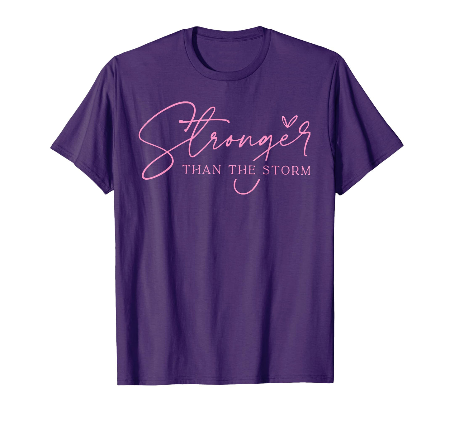 Stronger Than The Storm Pink Warrior Breast Cancer Awareness T-Shirt