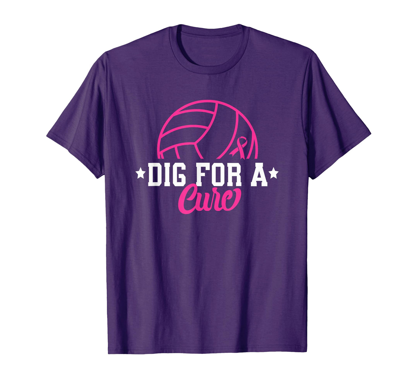 Dig For A Cure Breast Cancer Awareness Volleyball Pink Women T-Shirt