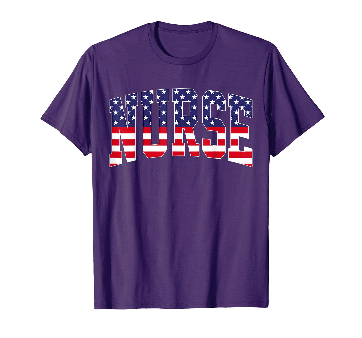 Vintage Nurse US Flag 4th Of July Nursing Patriotic RN T-Shirt for Women Men