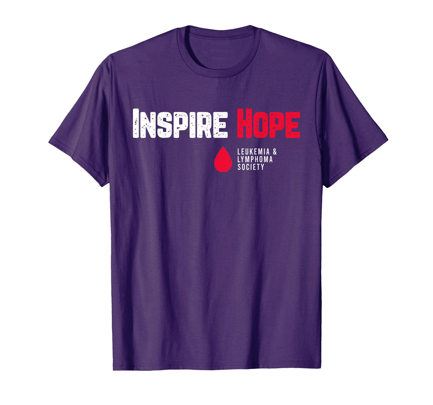 Inspire Hope Leukemia And Lymphoma Society Blood Cancer T-Shirt