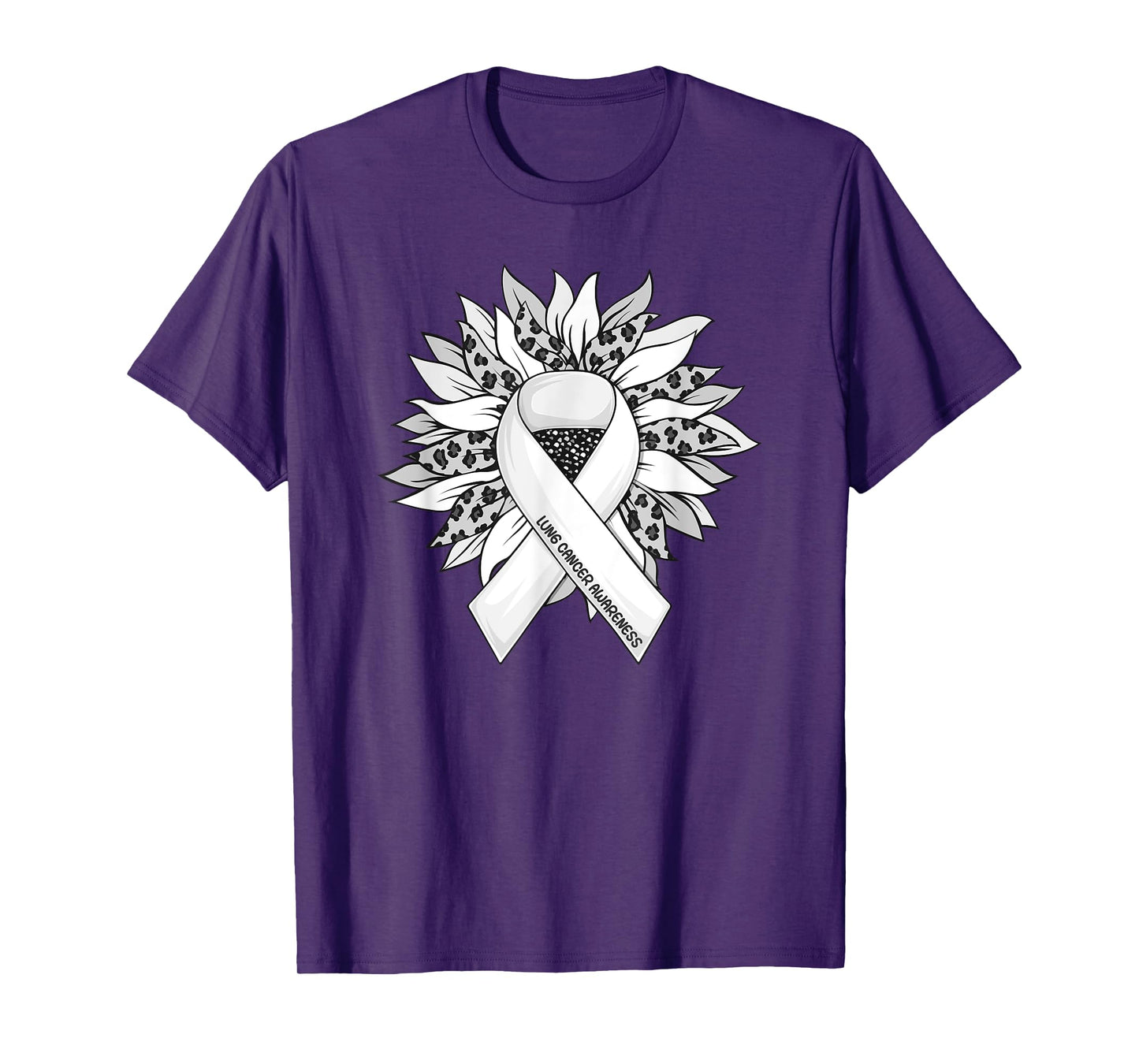 Lung Cancer Shirts Sunflower Lung Cancer Awareness T-Shirt