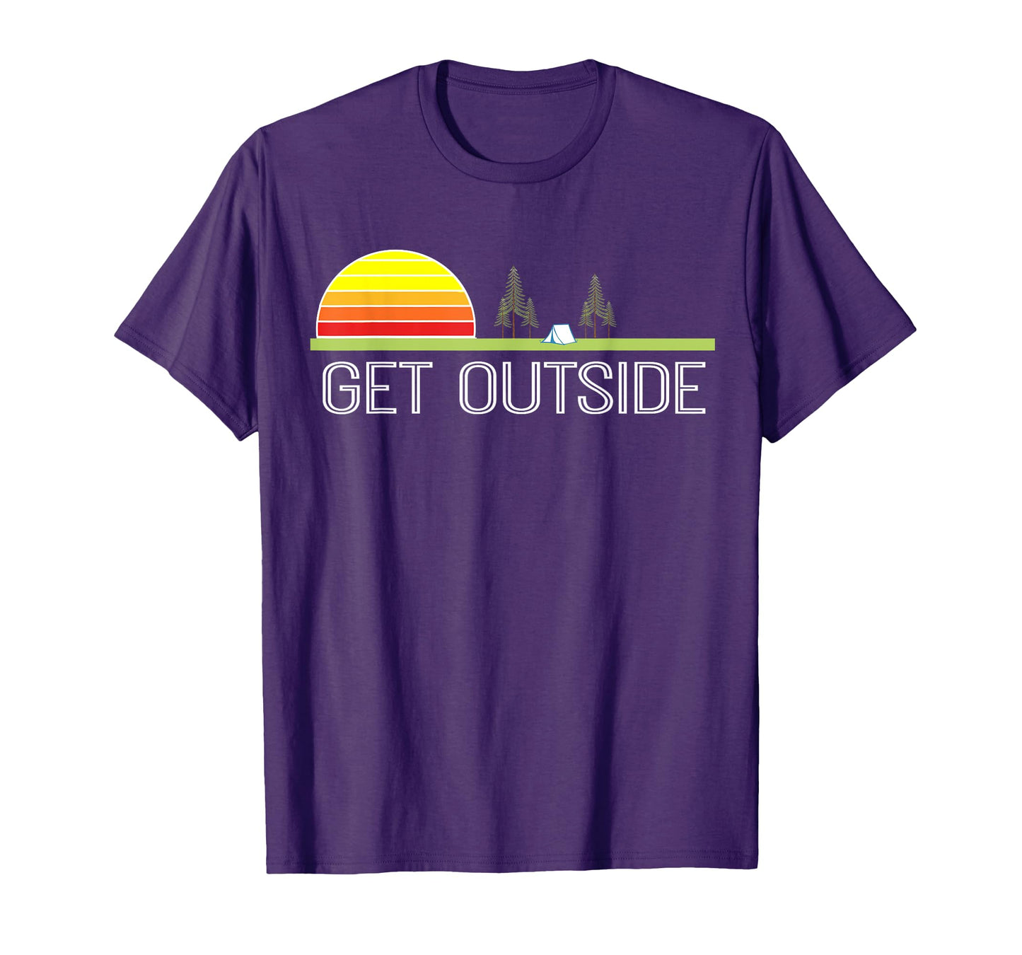 Get Outside Shirt, Camping & Outdoors Lovers T-shirt T-Shirt