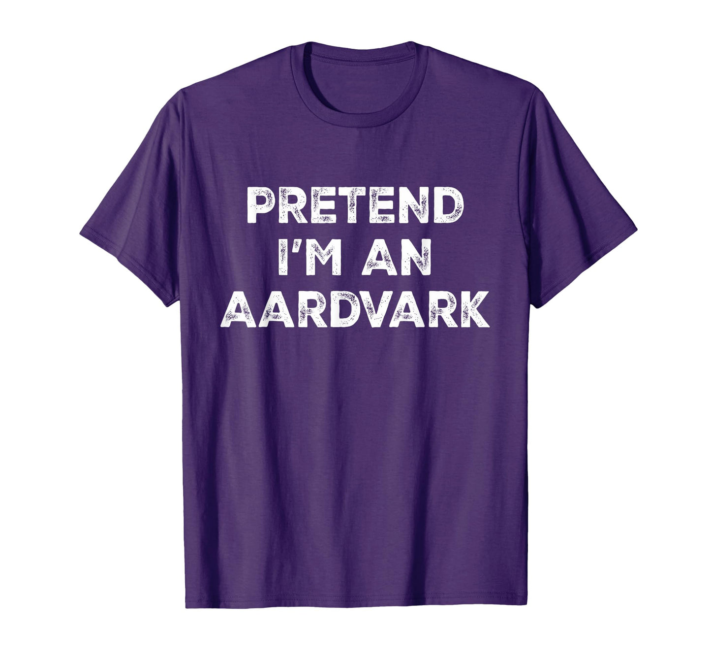 Pretend I'm An Aardvark Lazy Halloween Costume T-Shirt