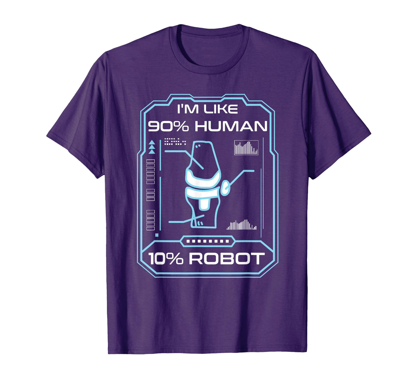 Human Robot New Knee Surgery Joke Funny Knee Replacement T-Shirt
