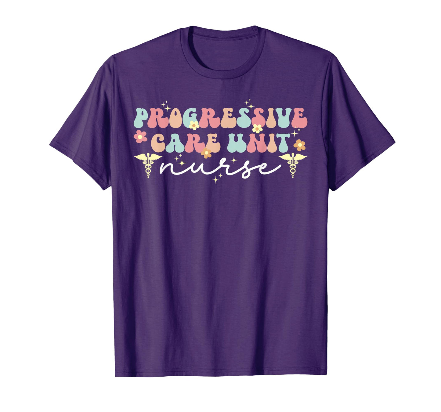 Progressive Care Unit Nurse Groovy PCU Nurse PCU Nursing T-Shirt