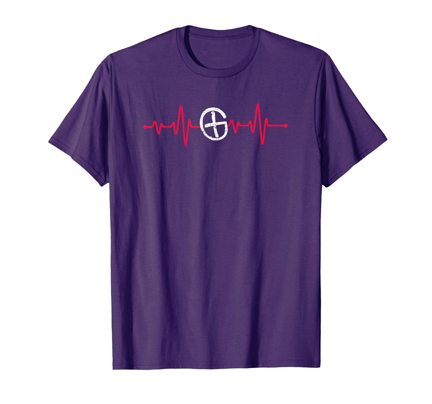 Geocaching Heartbeat Ekg Pulse Geocacher Outdoor Geocache T-Shirt