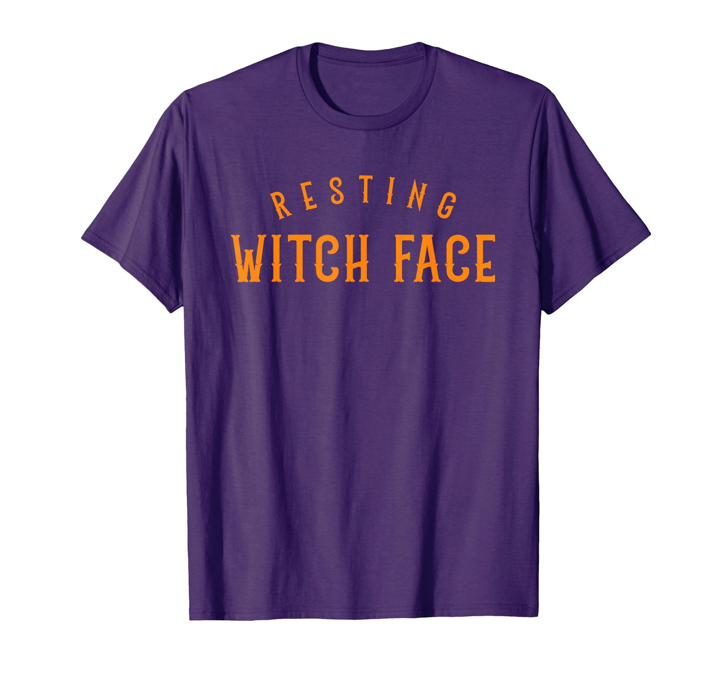 Resting Witch Face Halloween Funny Spooky Season Women Girls T-Shirt