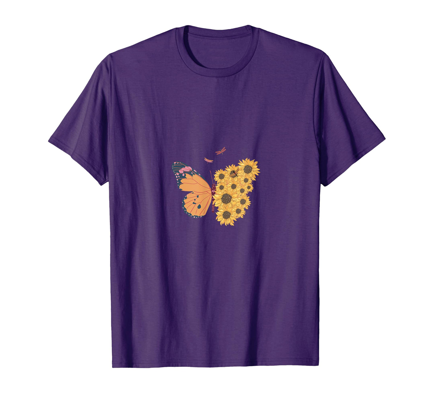 Sun Flower Butter Fly Summer Vibe T-Shirt for Men Women