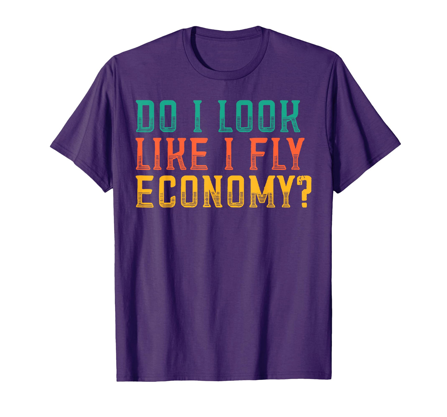 Do I Look Like I Fly Economy Funny Vintage Retro T-Shirt