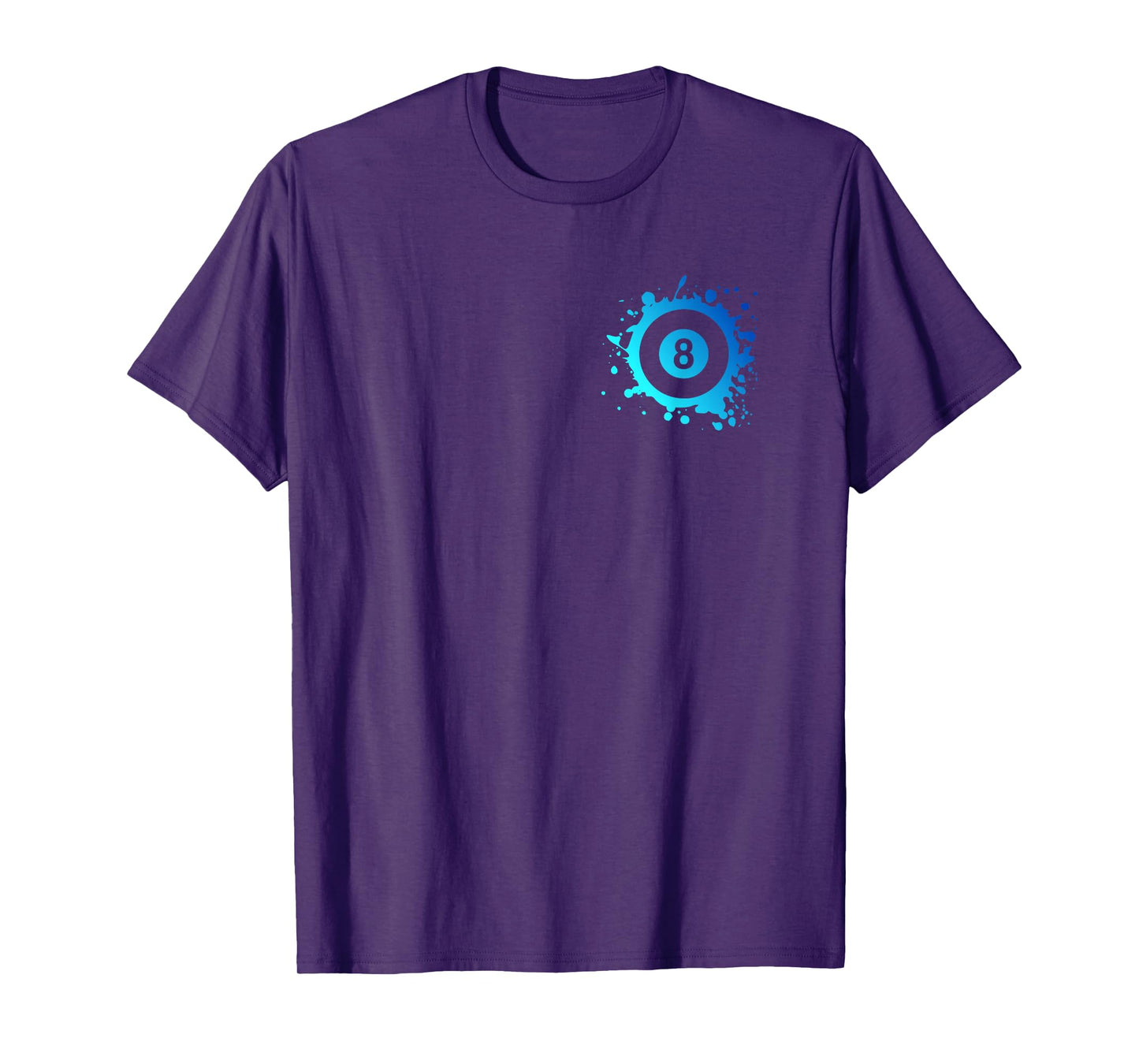 Pool Billiards Player Eight Ball Simple Pool T-Shirt