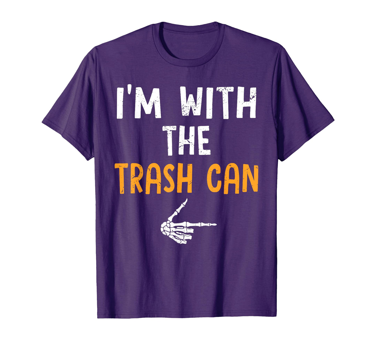 I'm with The Trash Can Costume Halloween Matching Couple T-Shirt