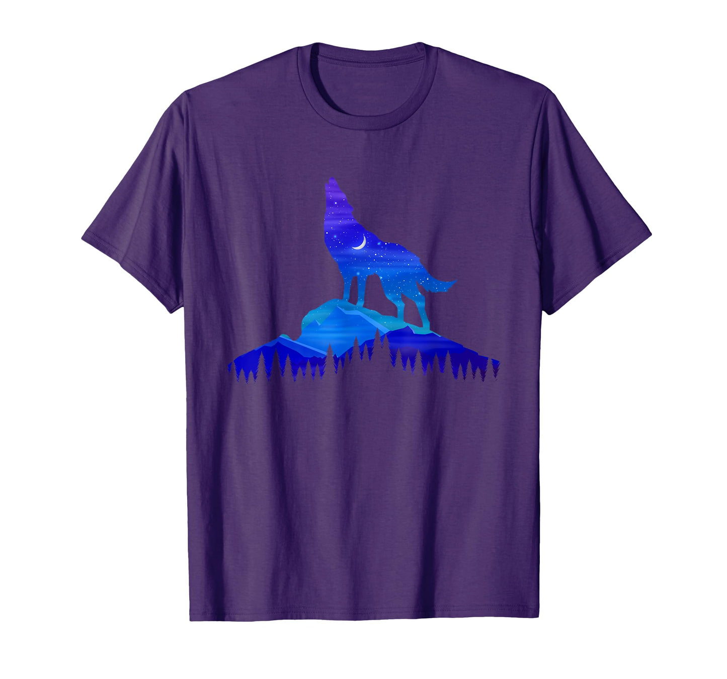 Starry Wolf - Wildlife Nature Animal Lover T-Shirt