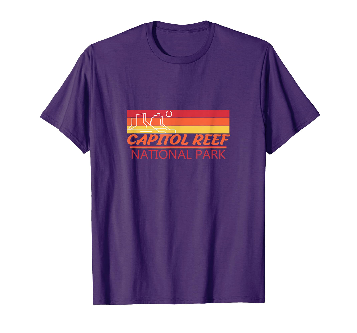 Cool Retro Capital Reef National Park T-Shirt