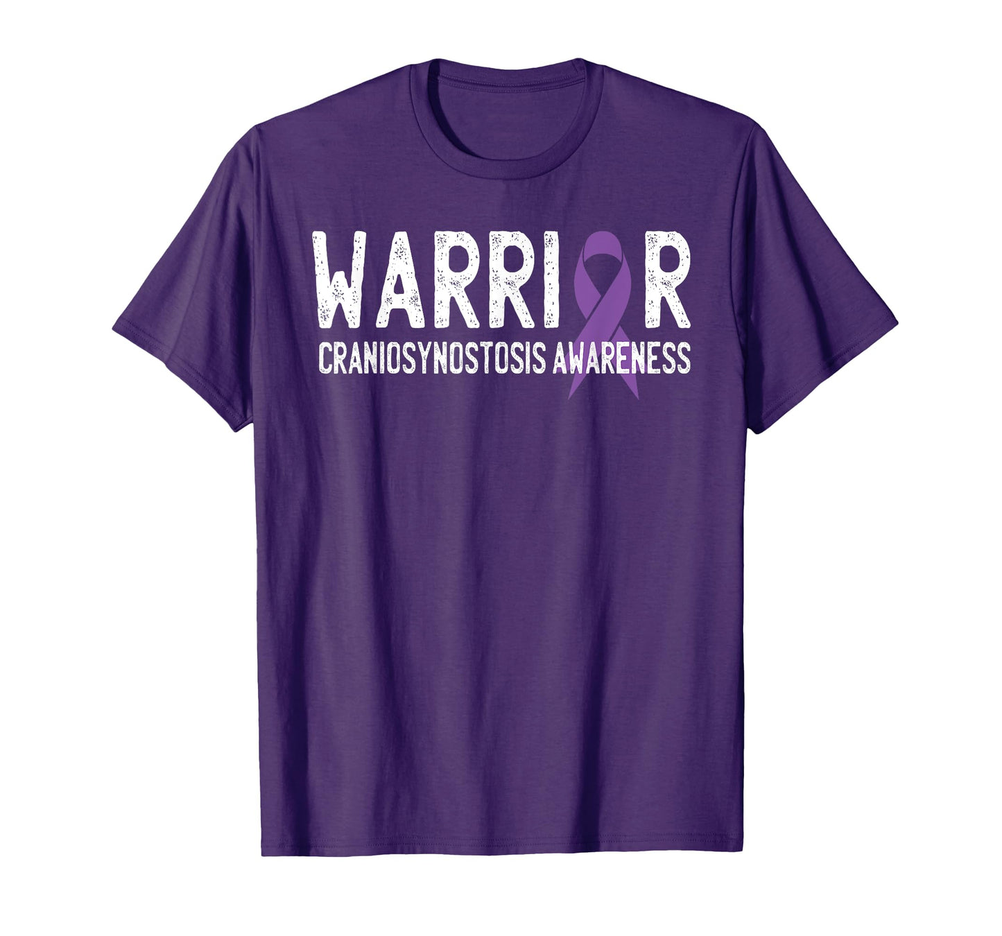 Warrior Craniosynostosis CSO Awareness Purple Ribbon Support T-Shirt