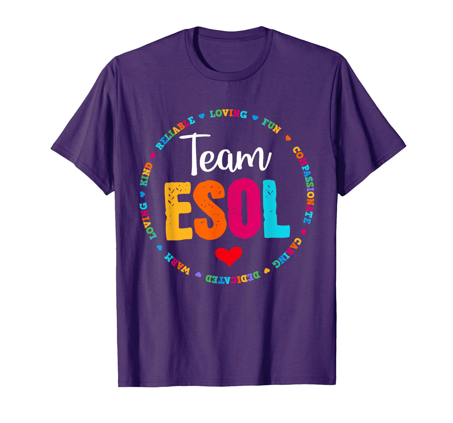 Back to school Teachers Crew Students - Team ESOL Teacher T-Shirt