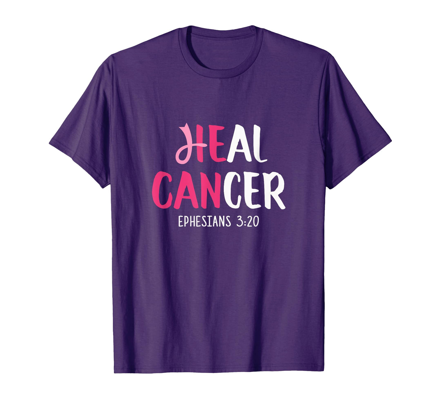 He Can Heal Cancer Breast Cancer Awareness Christian T-Shirt