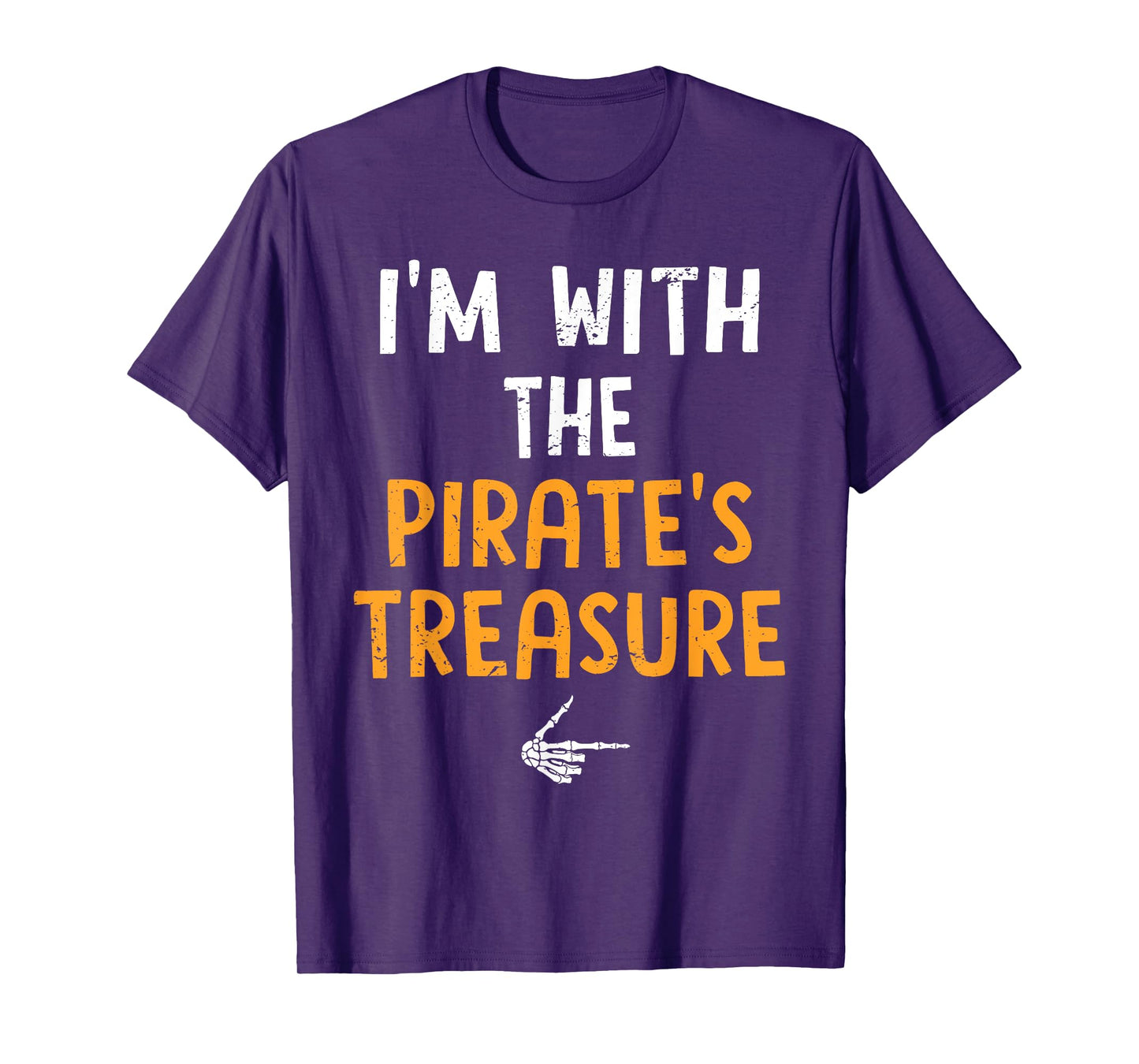 I'm with The Pirate's Treasure Costume Halloween Couple T-Shirt