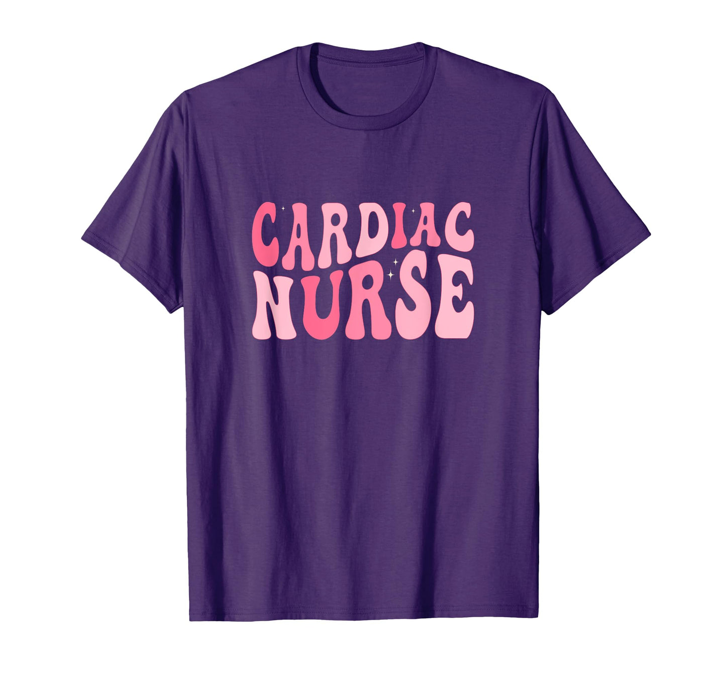 Groovy Cardiac Nurse Cicu Cvicu Cardiology Heart Healthcare T-Shirt