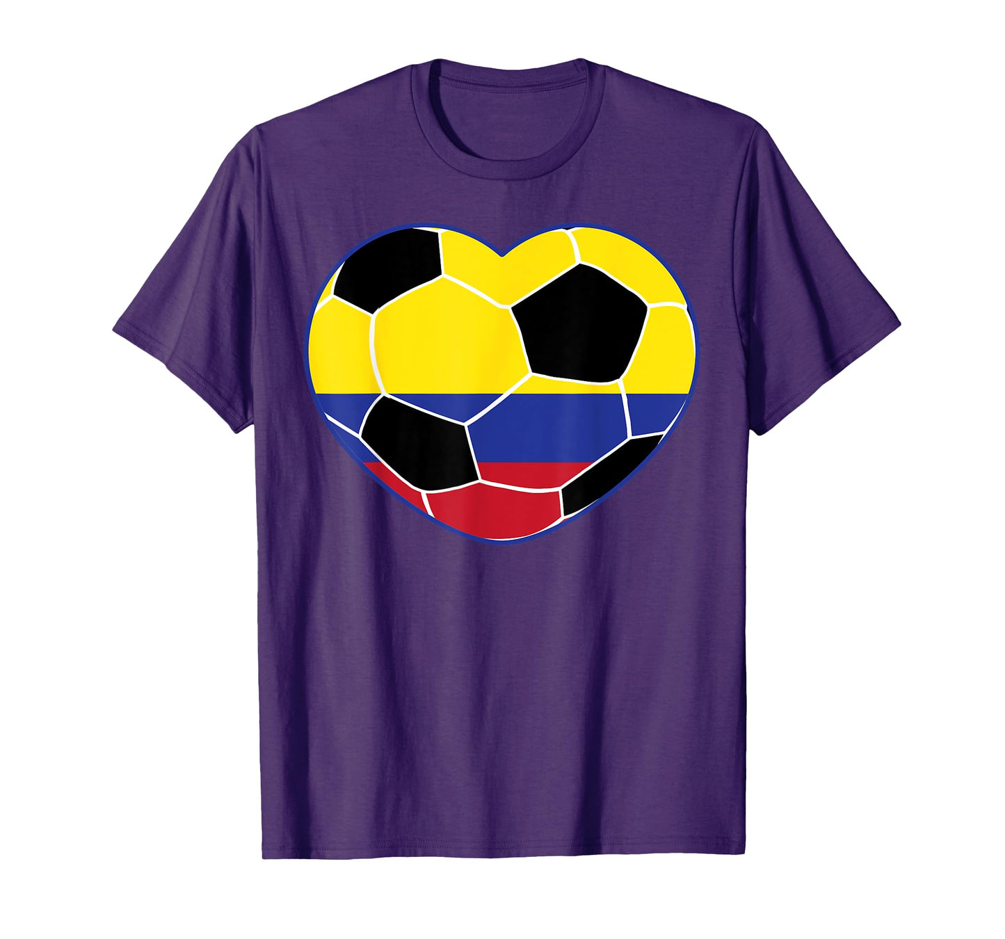 Colombia Soccer Ball Heart - Colombian Football Soccer T-Shirt