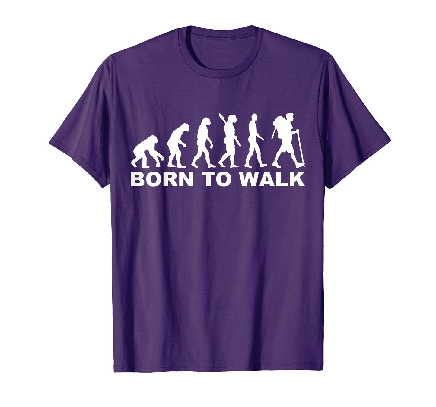 Evolution born to walk hiking T-Shirt