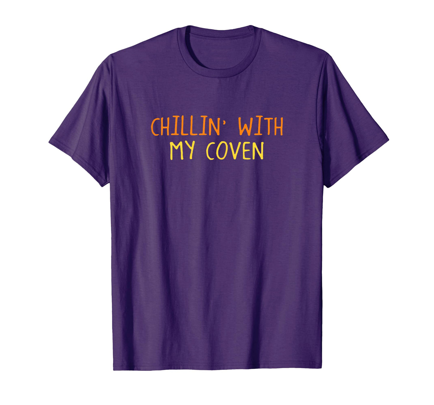 Chillin with My Coven Halloween Funny Witch Spooky Season T-Shirt