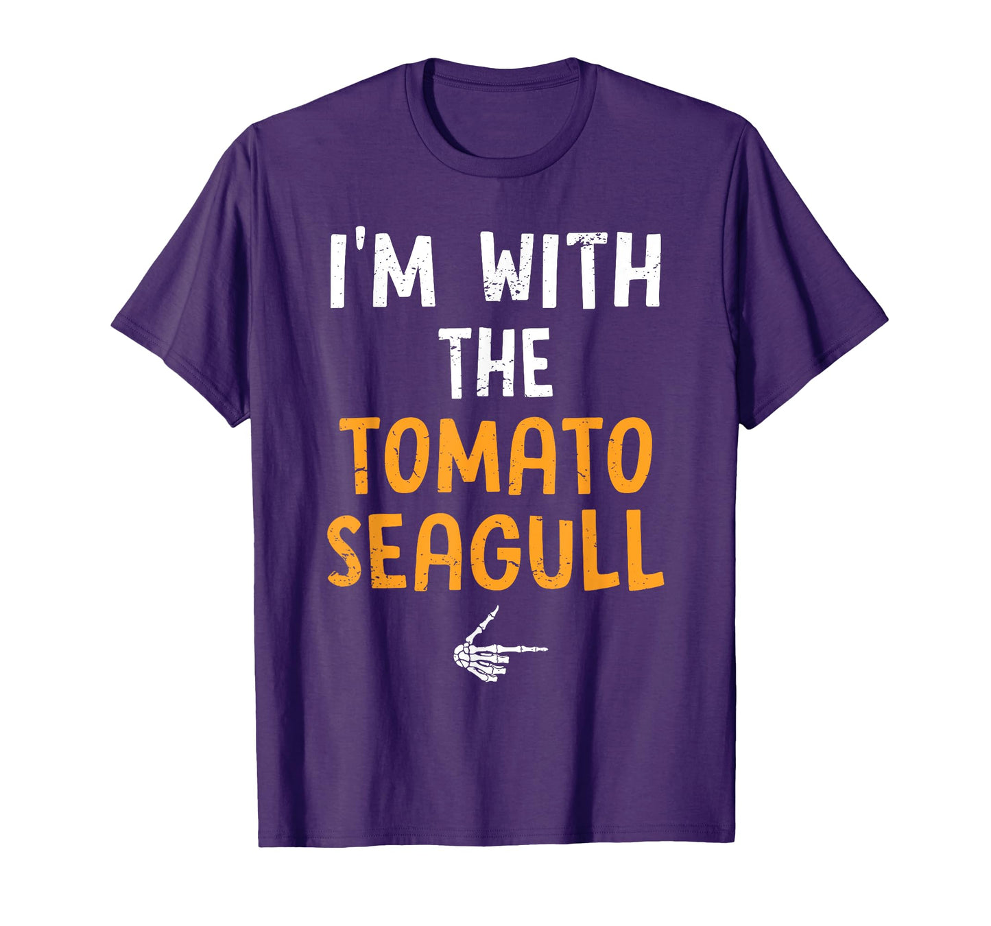 I'm with The Tomato Seagull Costume Halloween Couple T-Shirt