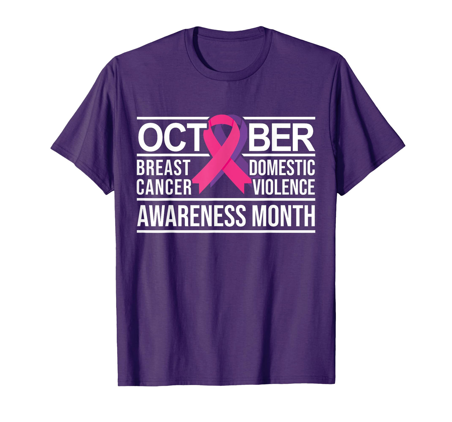 Breast Cancer and Domestic Violence Awareness T-Shirt