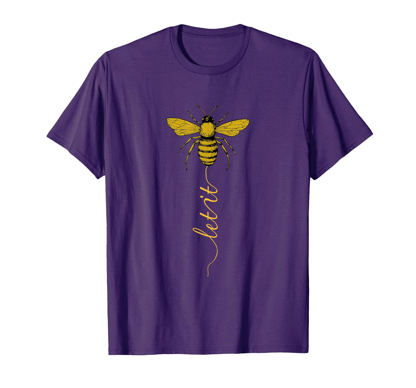 Let It Bee Funny Beekeeper Honey Graphic T-Shirt