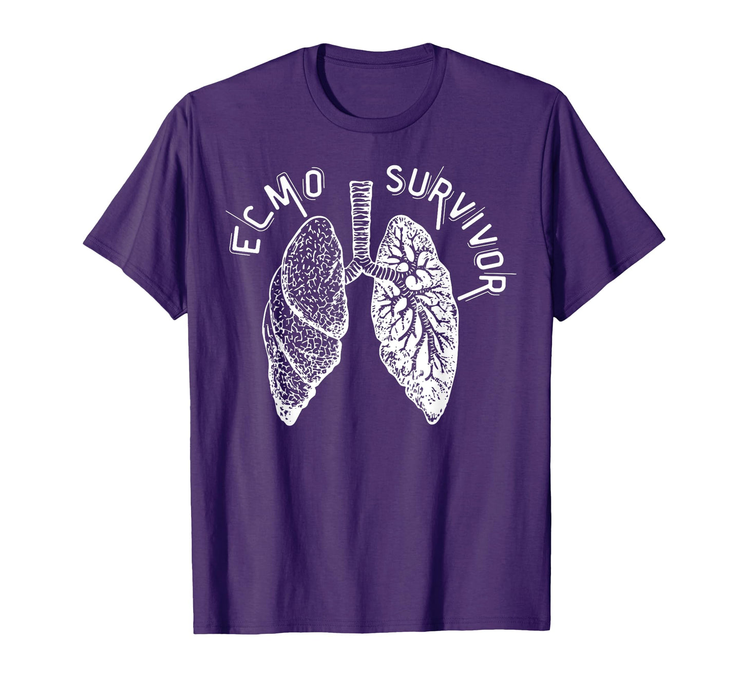 Retro Lungs ECMO Survivor ECMO Oxygenator Nurse Hospital T-Shirt