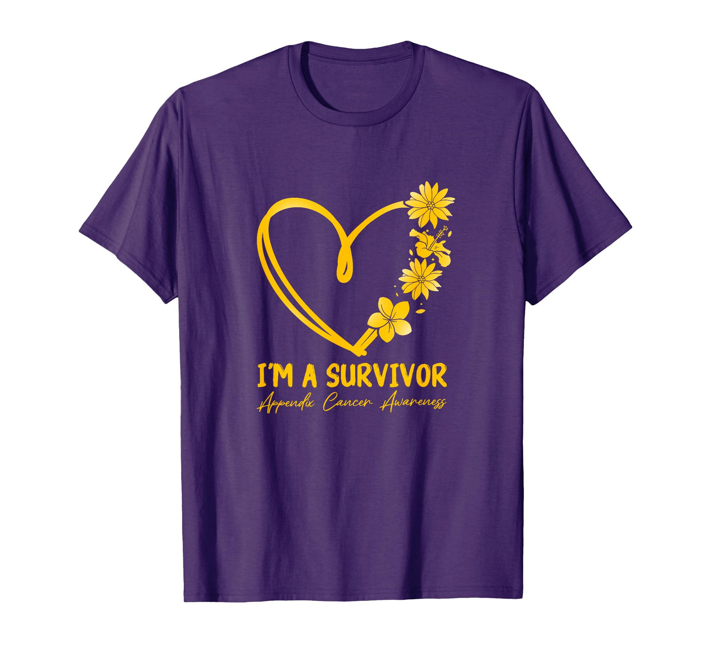 I'm a Survivor. Appendix Cancer Awareness T-Shirt