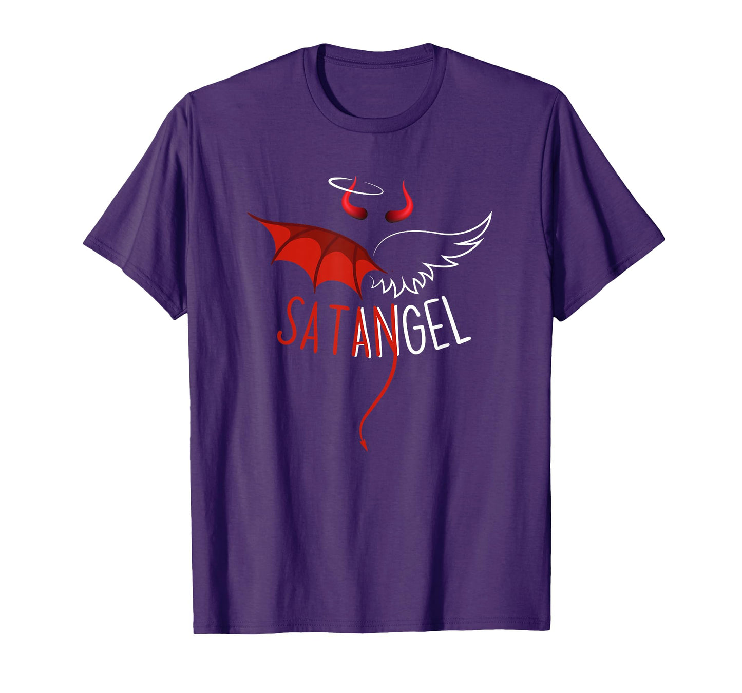Half Angel Half Devil Tee Gothic Emo Aesthetic Graphic T-Shirt