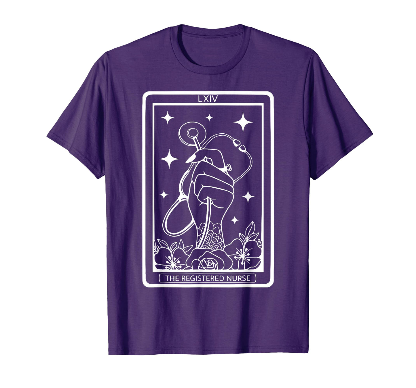 The Registered Nurse Tarot Card RN Stethoscope Witchy Nurse T-Shirt