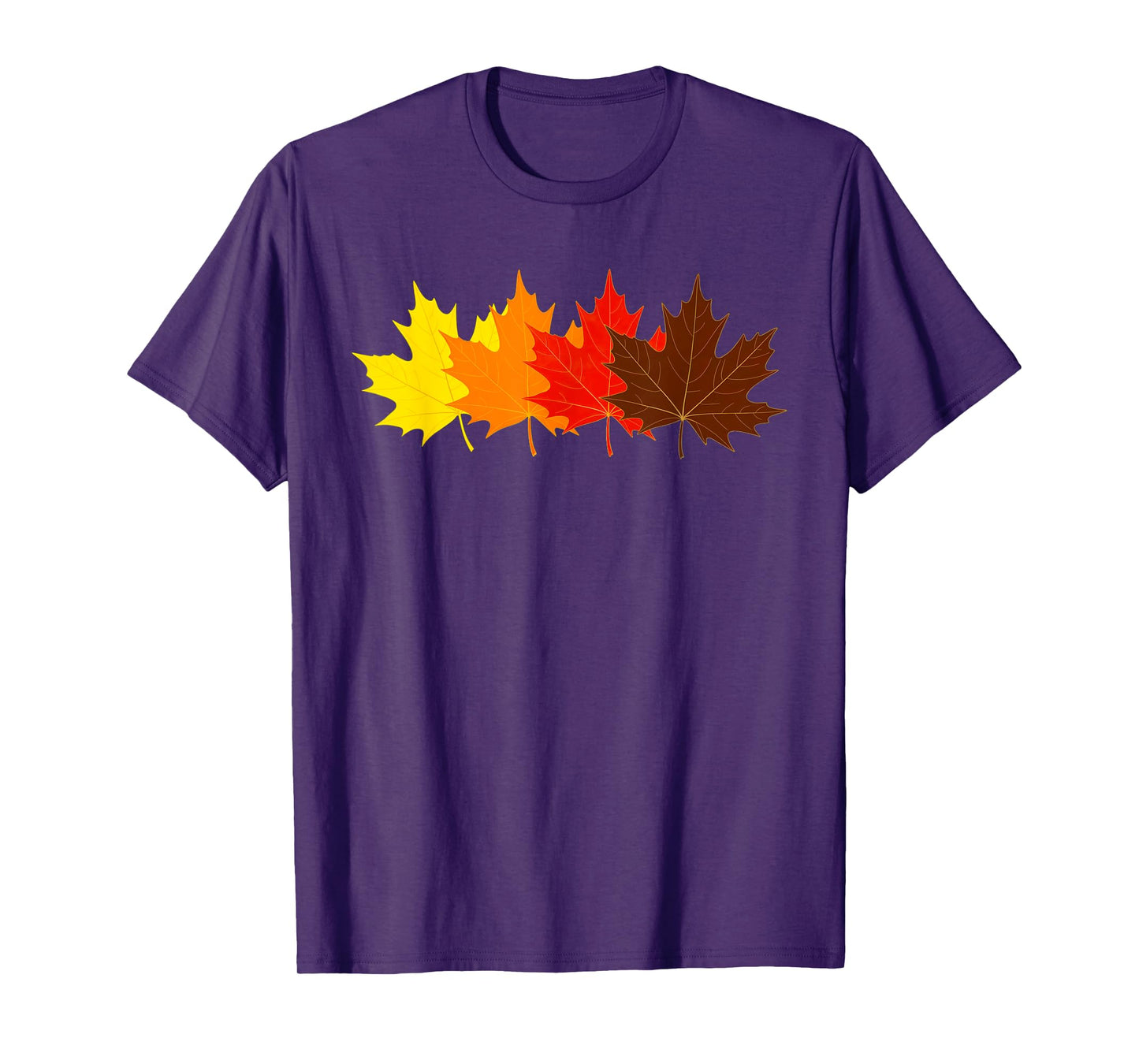Fall Leaves October Autumn Cozy Season Men Women Kids Design T-Shirt