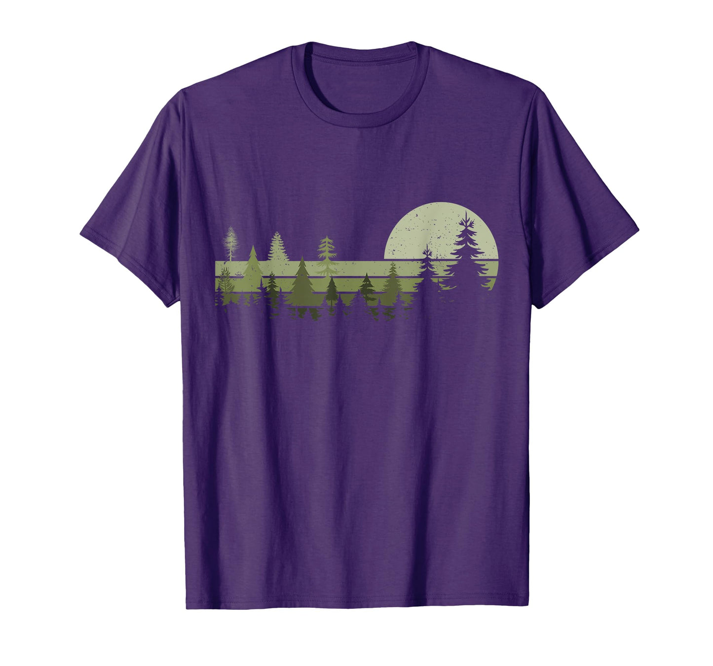 Wildlife Trees Outdoors Nature Retro Forest Hiking T-Shirt