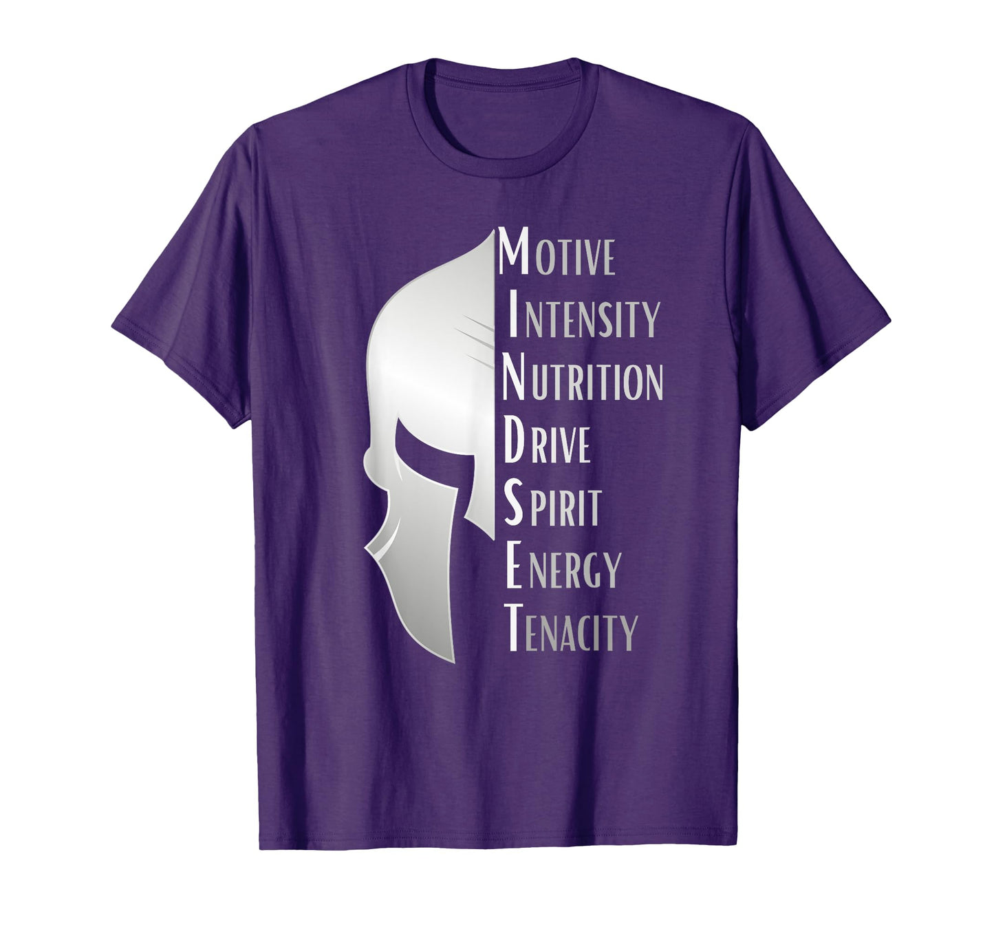 Spartan Mindset Motivational Inspirational Quote Graphic T-Shirt