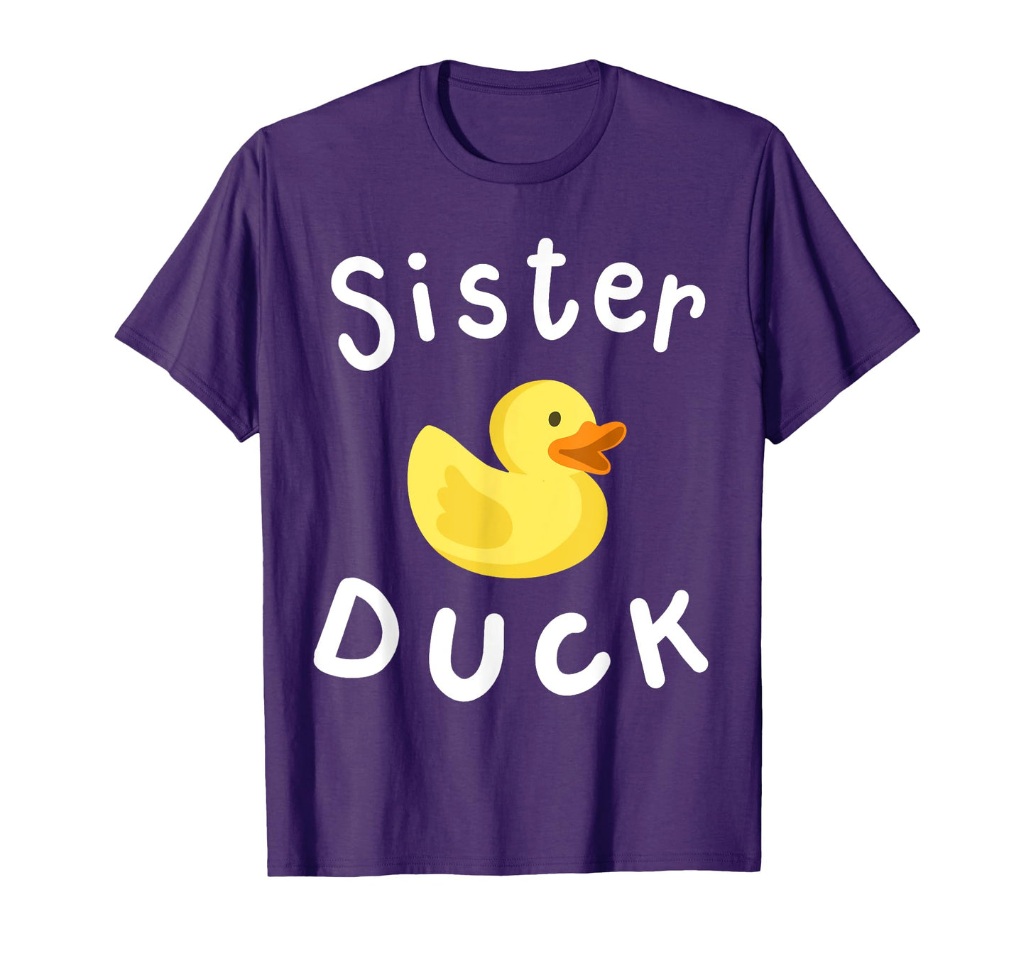 Sister Duck Birthday Rubber Duck Lover Family Matching Girls T-Shirt