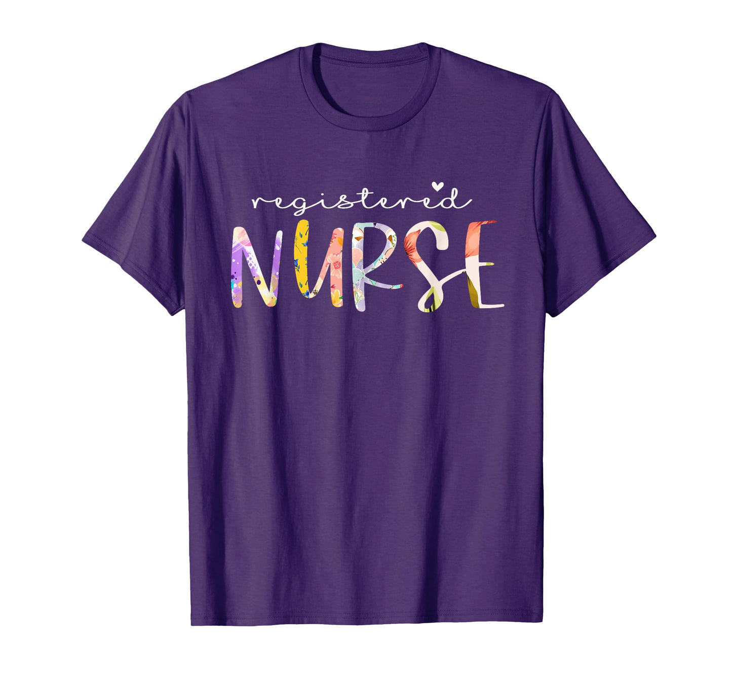 Registered Nurse Cute Floral Design Nursing T-Shirt
