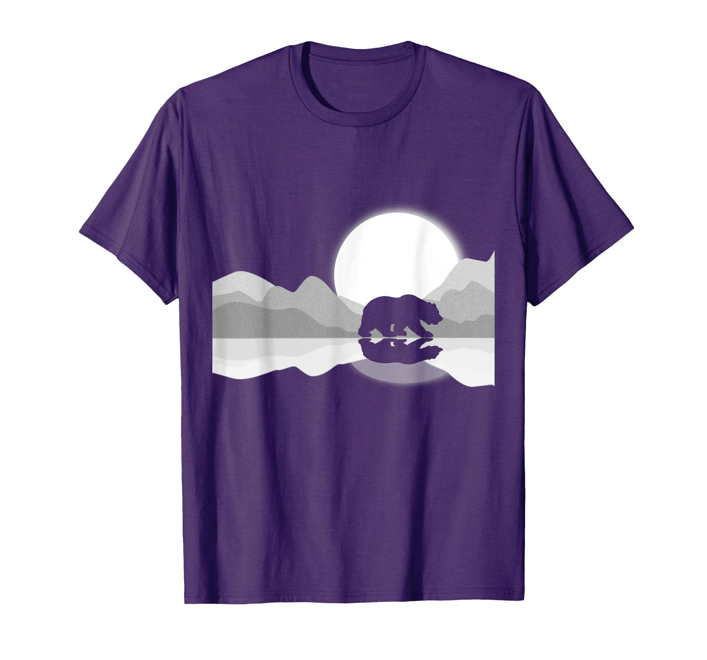 Trees Reflection Wildlife Nature Animal Bear Outdoor Forest T-Shirt