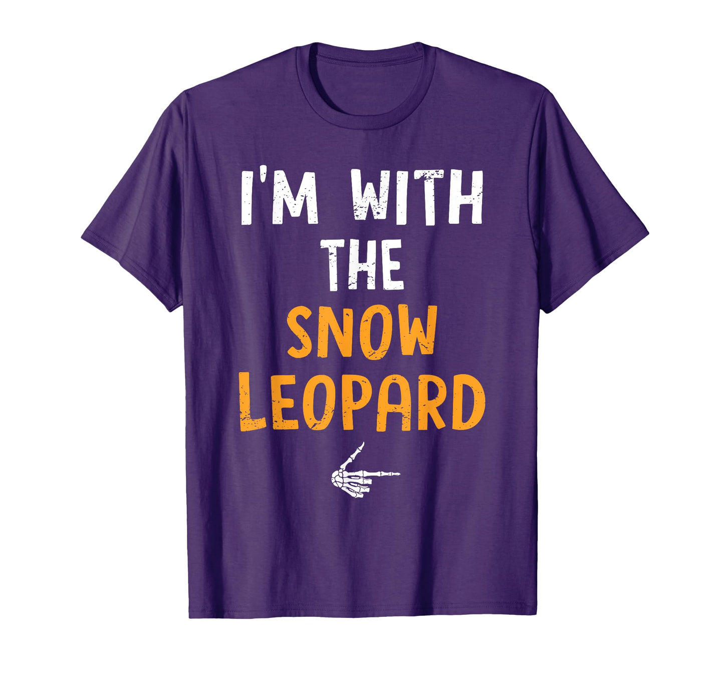 I'm with The Snow Leopard Costume Halloween Matching Couple T-Shirt