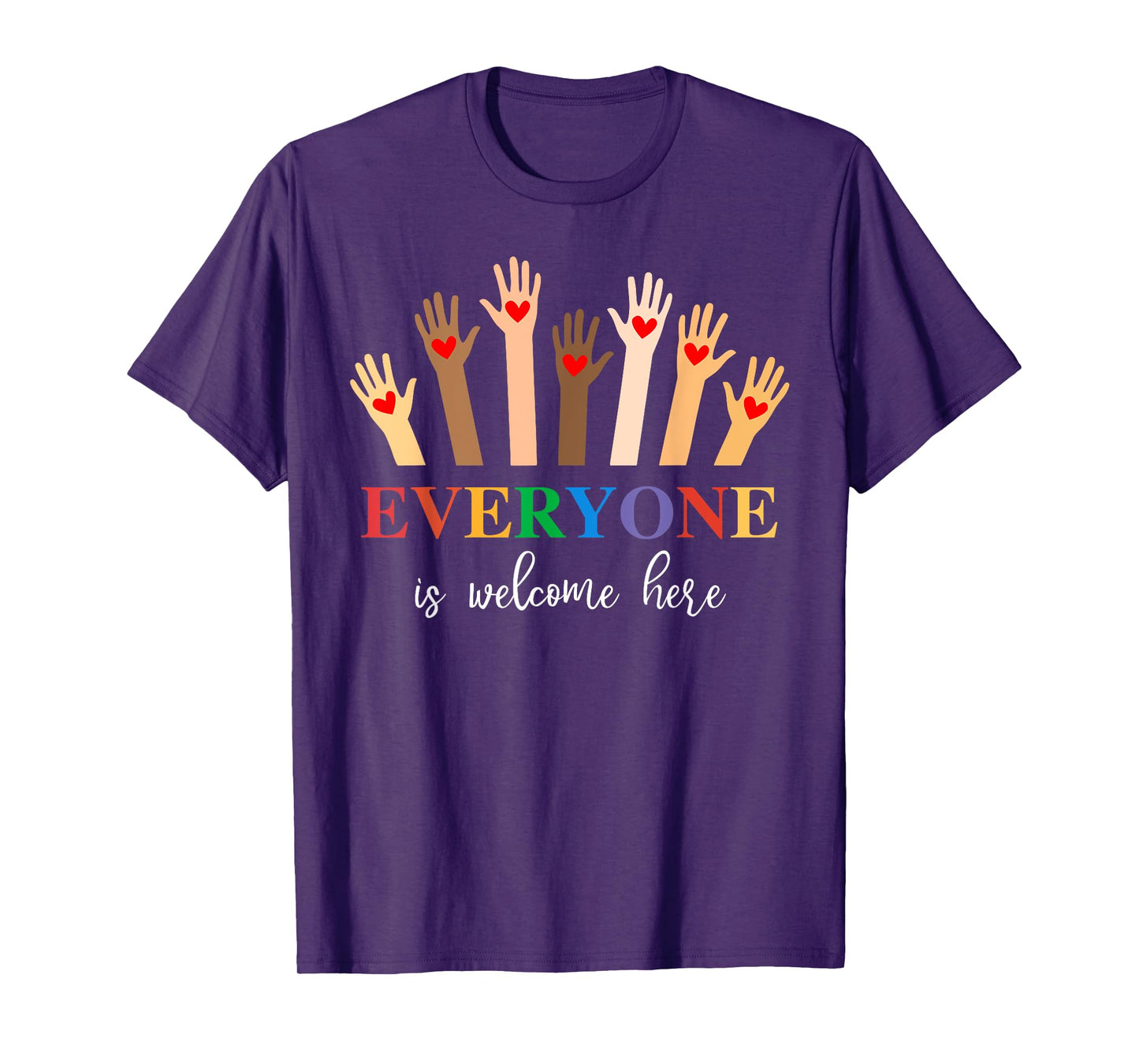 Idaho Teacher Everyone Is Welcome Here Inclusion & Equality T-Shirt