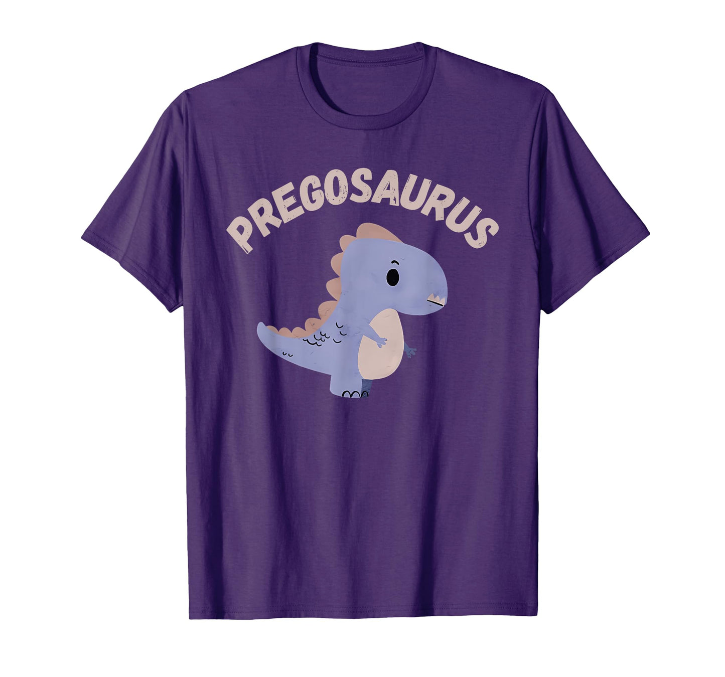 Pregosaurus Cute Retro Mommy Dinosaur Pregnancy Announcement T-Shirt
