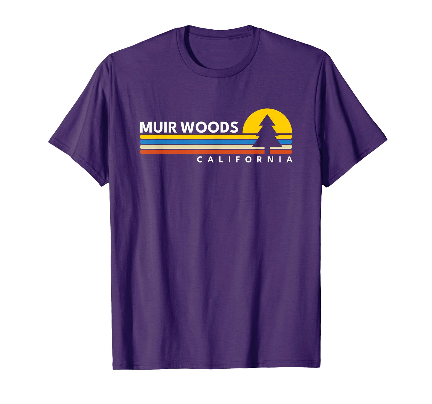 Muir Woods CA Vintage Retro Souvenirs T-Shirt